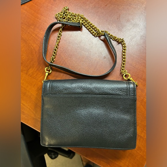 Tory Burch Black Leather Crossbody Bag with Gold Twistlock - Picture 5 of 6